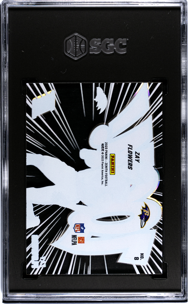 2023 Panini Zenith Zay Flowers #8 Zoom! SGC 10