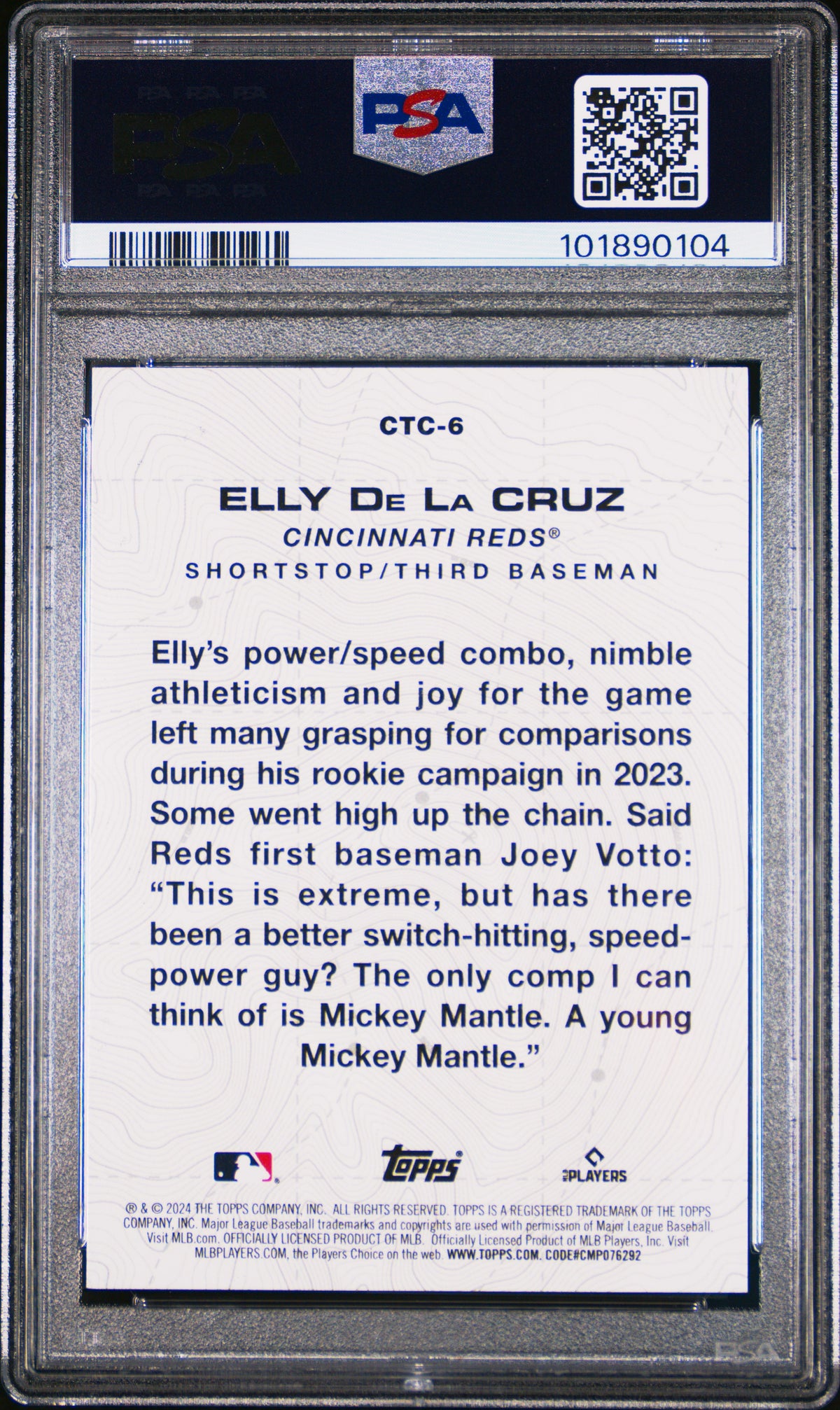 2024 Topps City To City Elly De La Cruz #CTC6 PSA 9