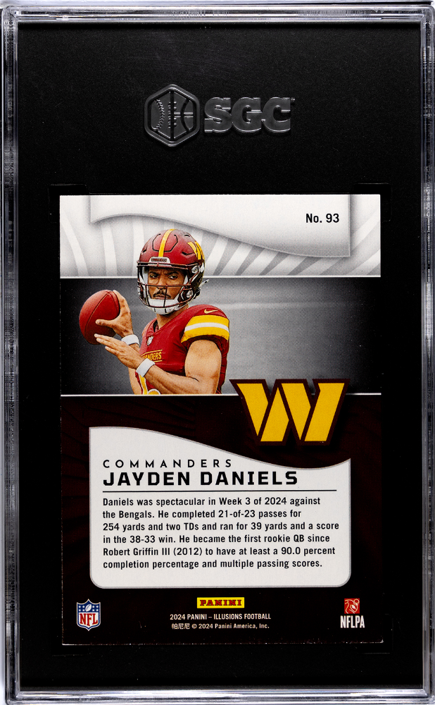 2024 Panini Illusions Jayden Daniels #93 Retail SGC 9