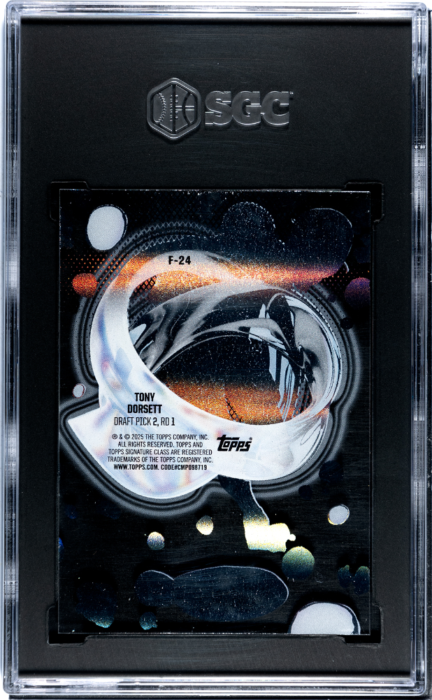 2024 Topps Signature Class Tony Dorsett #F-24 Fluidity SGC 9.5