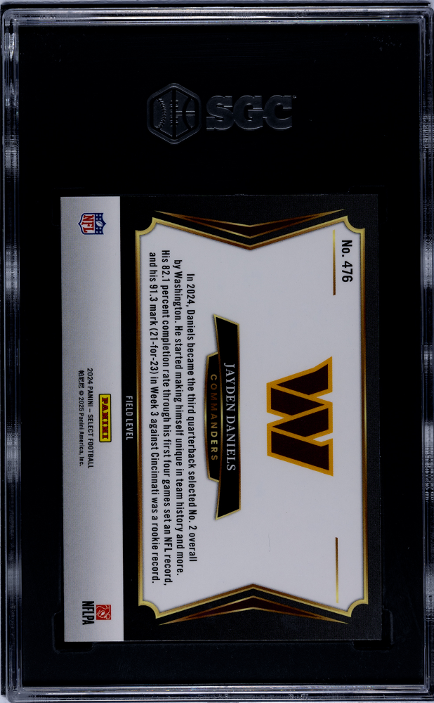 2024 Panini Select Jayden Daniels #476 SGC 9