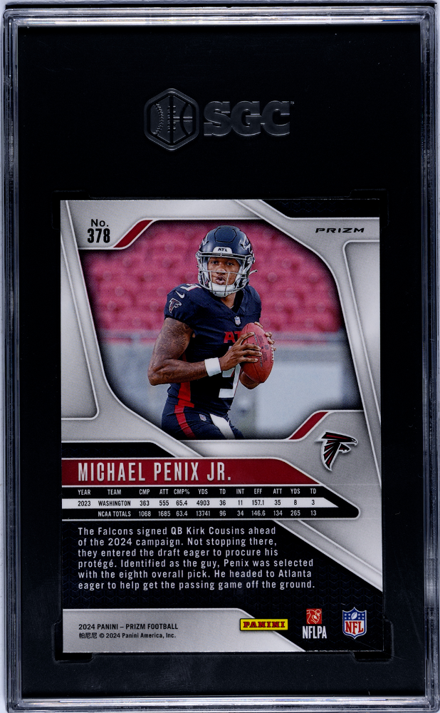 2024 Panini Prizm Michael Penix JR. #378 Silver SGC 9