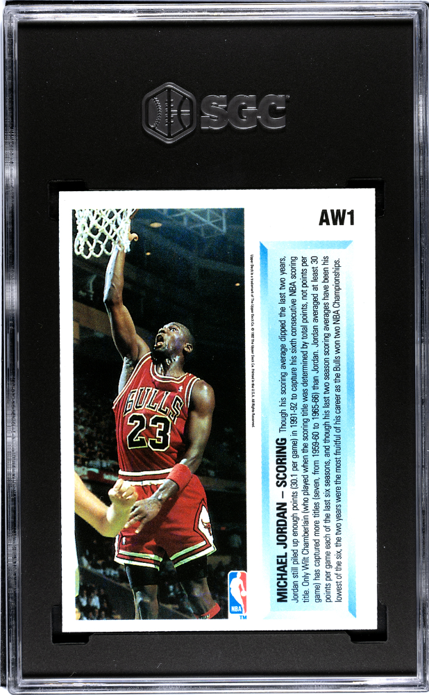 1992 Upper Deck Michael Jordan #AW1 Award Winner Hologram SGC 8.5