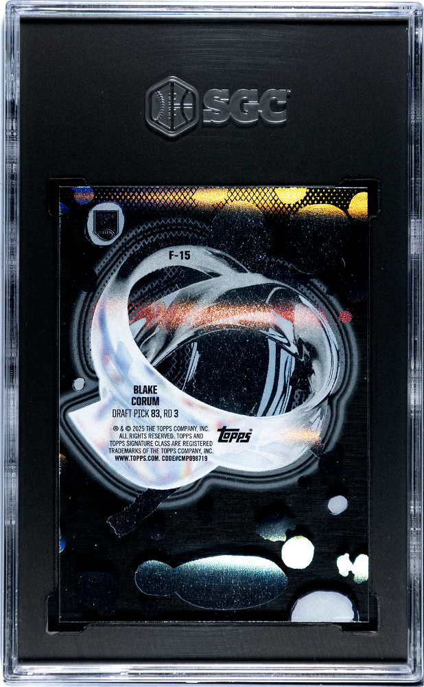 2024 Topps Signature Class Blake Corum #F-15 Fluidity SGC 9.5