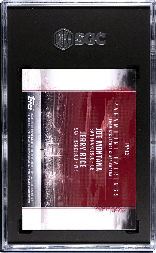 2024 Topps Signature Class Montana Rice #PP-13 Paramount Pairings Green SGC 9.5