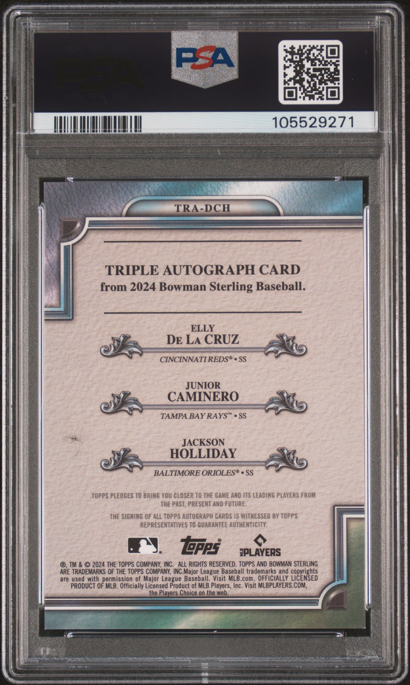 2024 Sterling Triple Auto Jackson Holliday Junior Caminero Elly De La Cruz /15