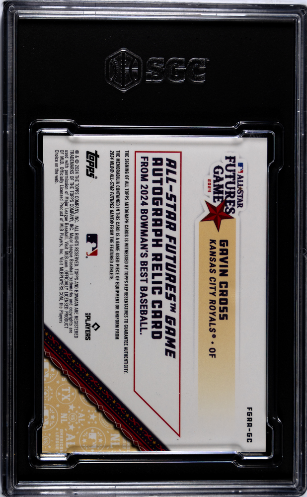 2024 Bowman's Best Gavin Cross #FGRA-GC All Star Futures Game Relic SGC 8