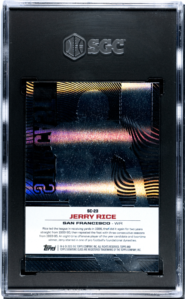 2024 Topps Signature Class Jerry Rice #SC-23 Star Cast SGC 10