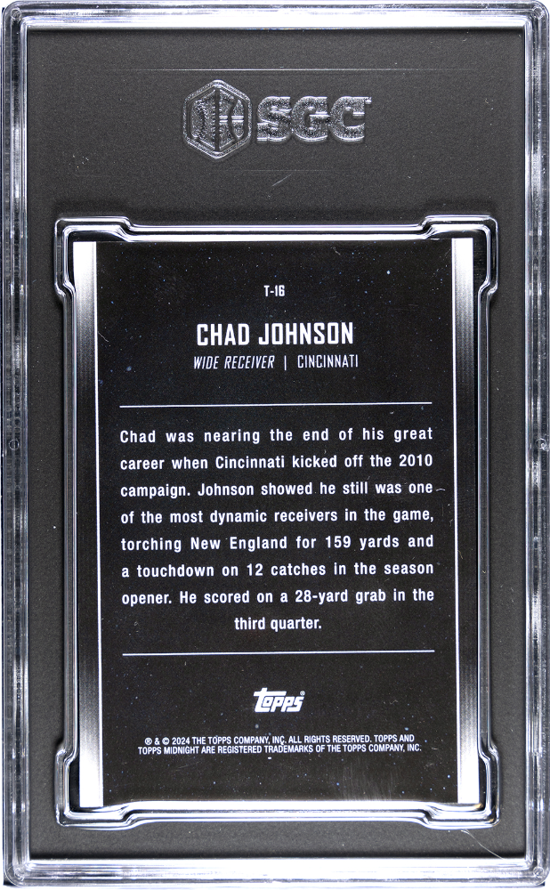 2024 Topps Midnight Chad Johnson #T-16 Twilight SGC 9.5