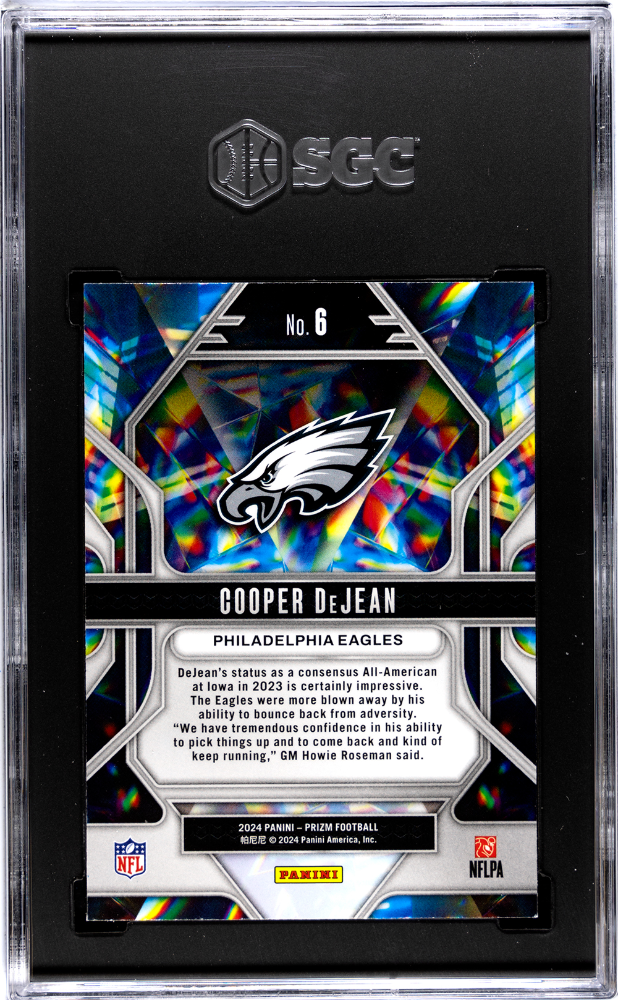 2024 Panini Prizm Cooper Dejean #6 Prizmatic SGC 9.5