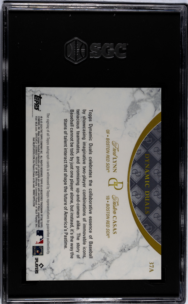 2024 Topps Dynamic Duals Lynn Casas #37A Autograph Opal Foil SGC 9.5 Auto 10