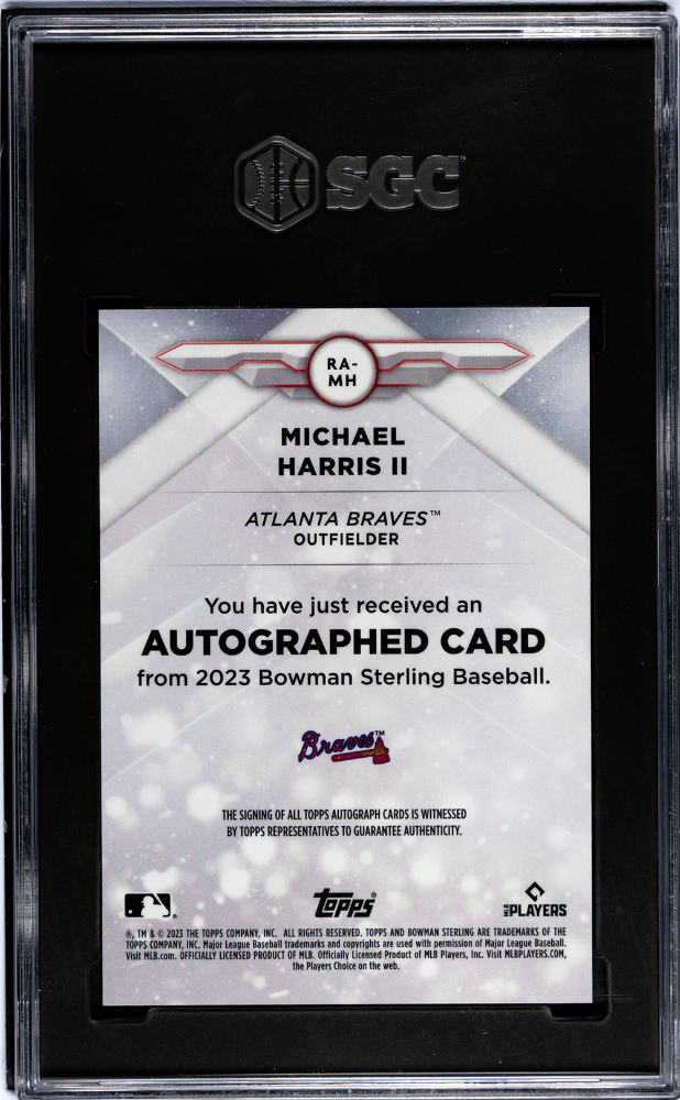 2023 Bowman Sterling Michael Harris II Speckle Refractor SGC 10 Auto 10