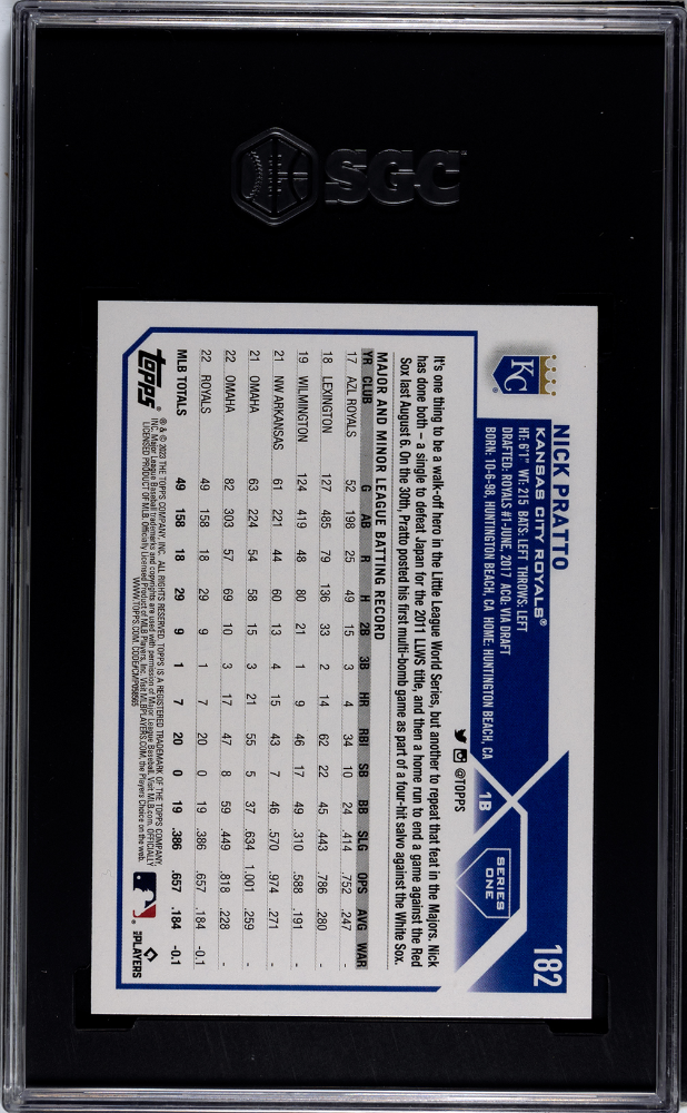 2023 Topps Nick Pratto #182 SGC 10