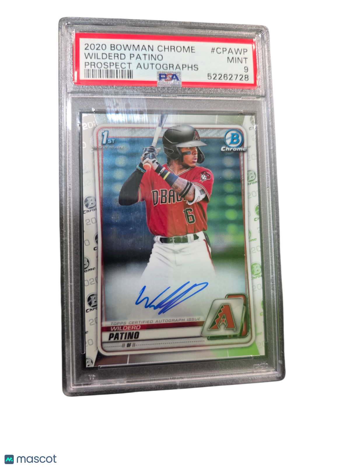 2020 Bowman Chrome Prospect Autographs Wilderd Patino #CPAWP PSA 9