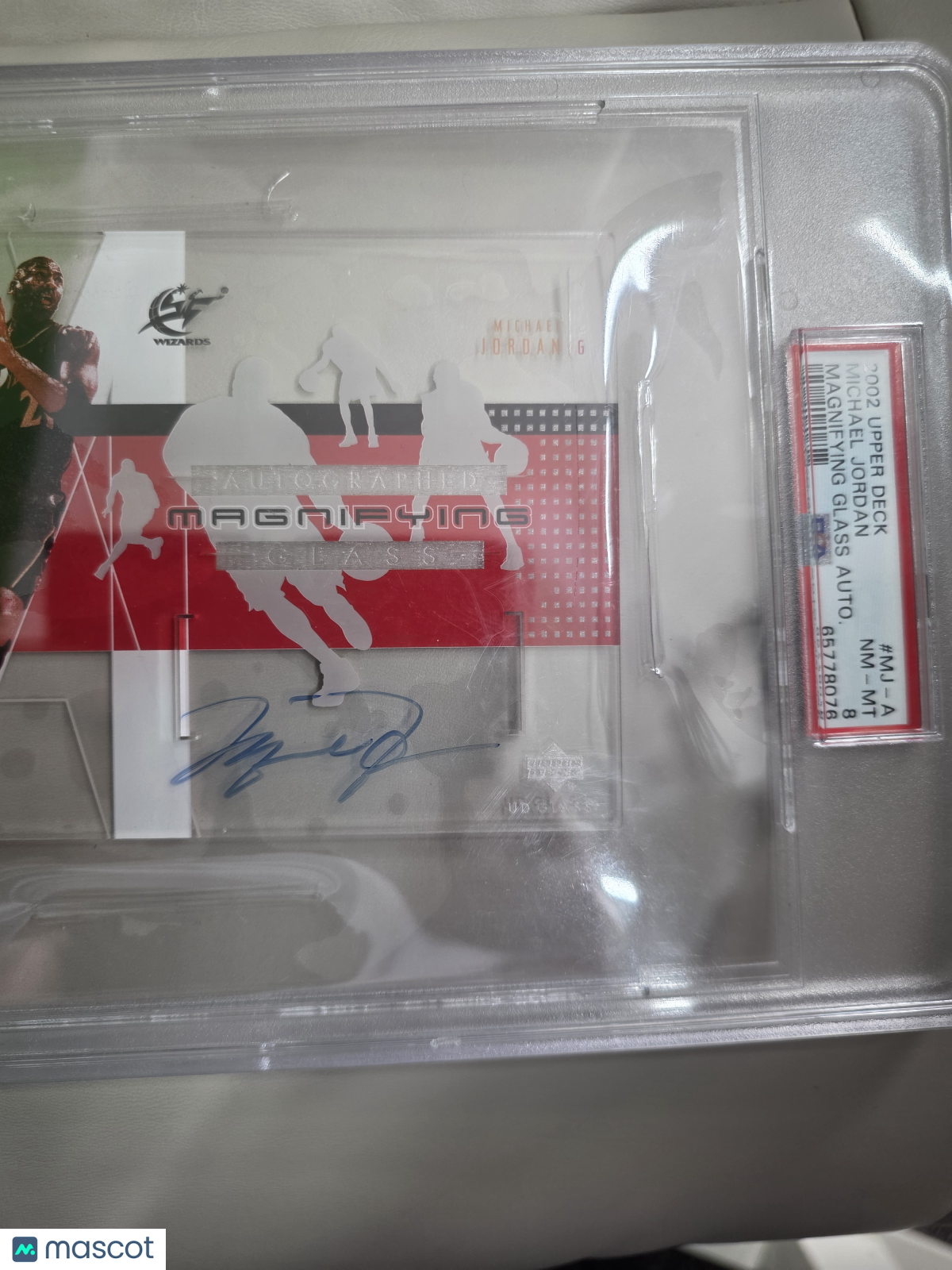 2002 Upper Deck Glass Magnifying Glass Autographs Michael Jordan #MJ-A Auto PSA