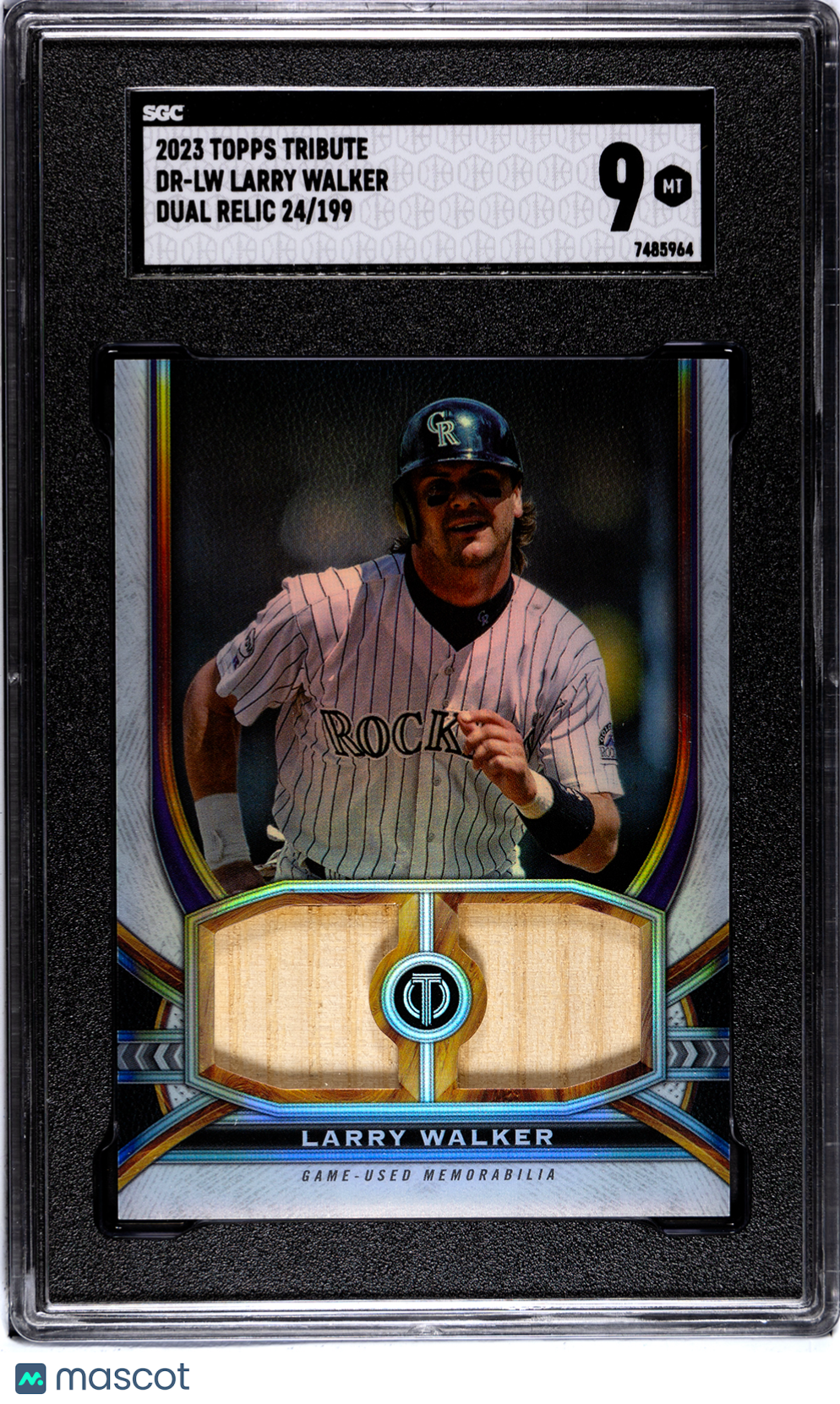 2023 Topps Tribute Larry Walker #DR-LW 24/199 Game-Used Memorabilia