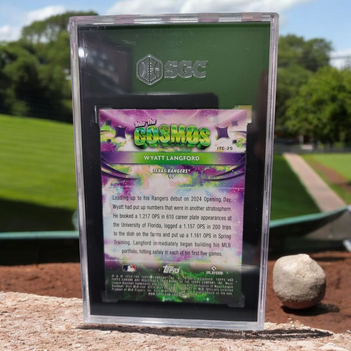 2024 Topps Cosmic Into the Cosmos Wyatt Langford #ITC-25 Green  40/75 RC
