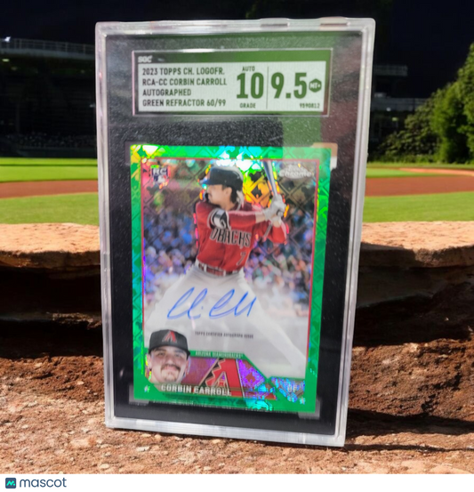 2023 Topps Chrome Green Refractor Corbin Carroll #CC-6 60/99 Autograph