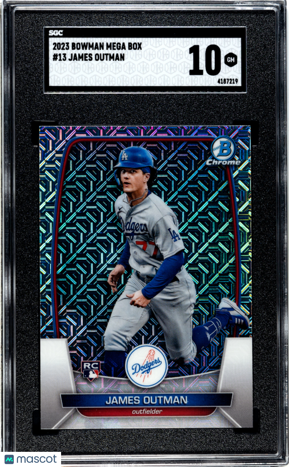 2023 Bowman Mega Box James Outman #13 SGC 10