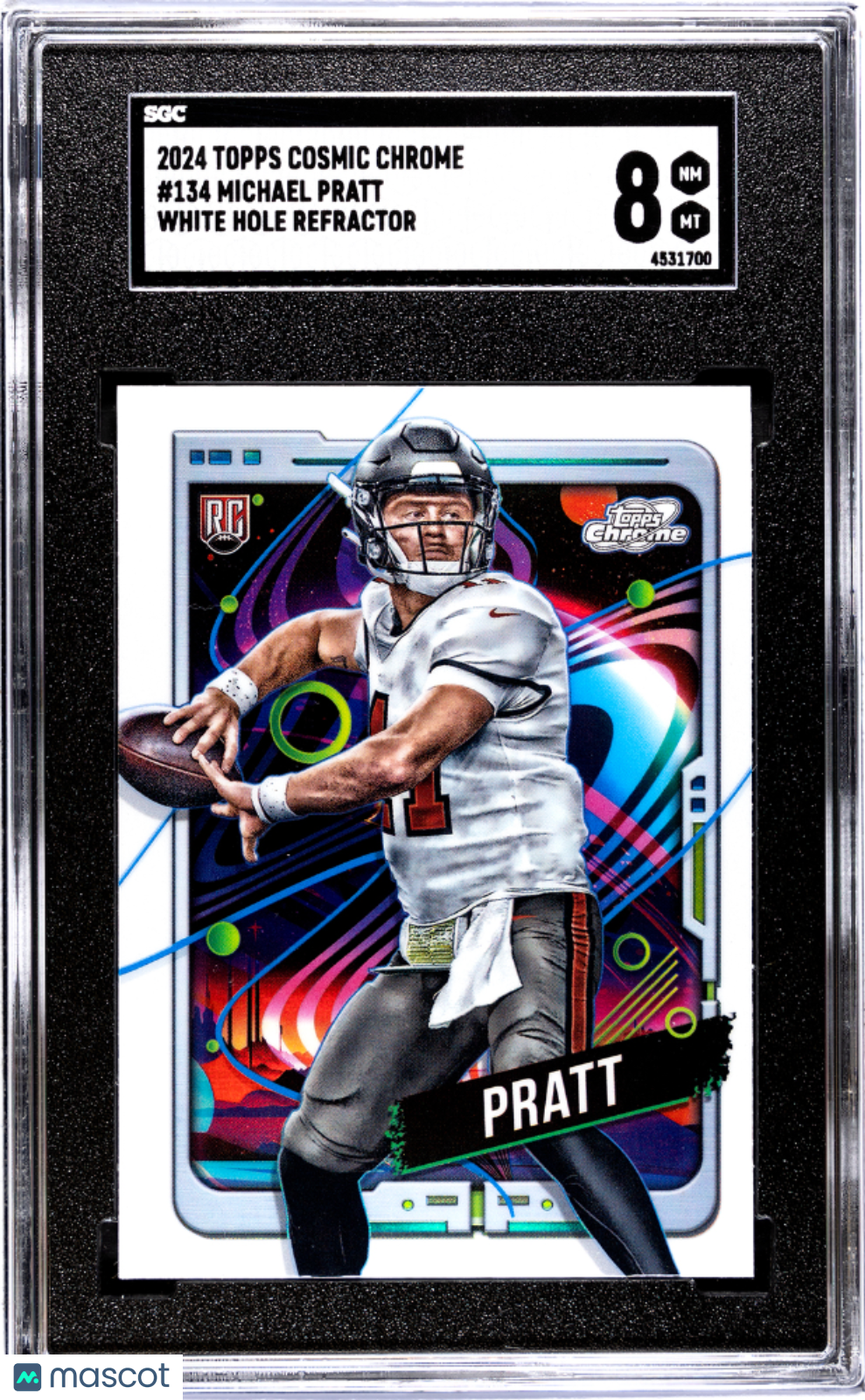 2024 Topps Cosmic Chrome Michael Pratt #134 White Hole Refractor SGC 8