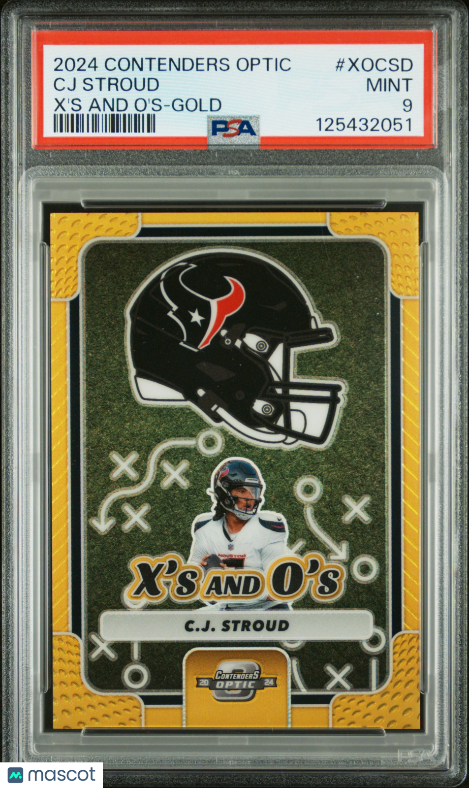 2024 Panini Contenders Optic X'S And O's CJ Stroud #XOCSD Gold PSA 9