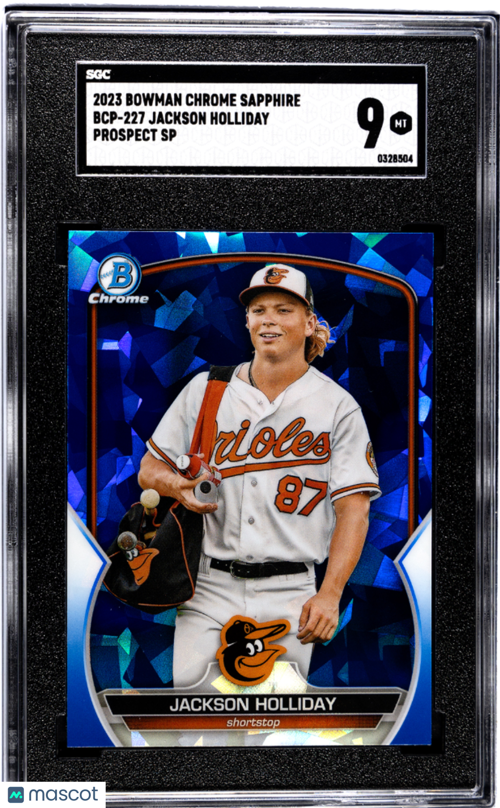 2023 Bowman Chrome Sapphire Jackson Holliday #BCP-227 CHR. Pros. Var. SGC 9