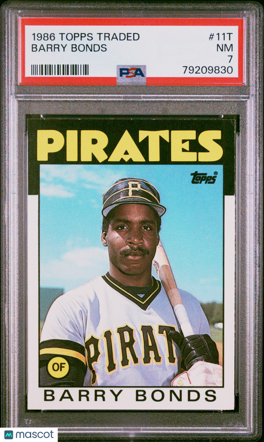 1986 Topps Traded Barry Bonds #11T PSA 7