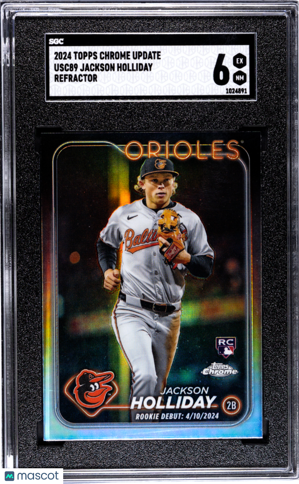 2024 Topps Chrome Update Jackson Holliday #USC89 Refractor SGC 6