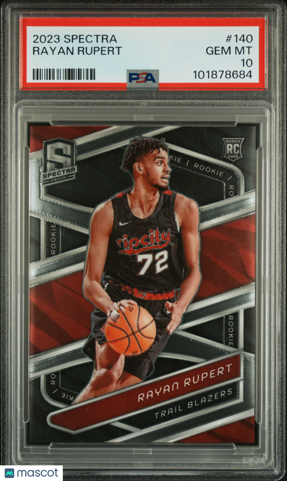 2023 Panini Spectra Rayan Rupert #140 PSA 10