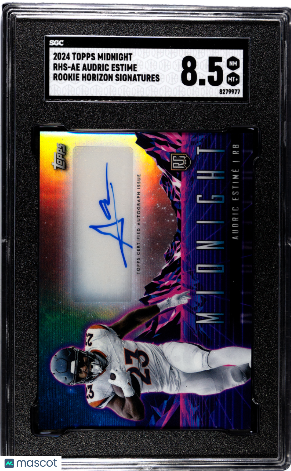 2024 Topps Midnight Audric Estime #RHS-AE Rookie Horizon Sigs. SGC 8.5