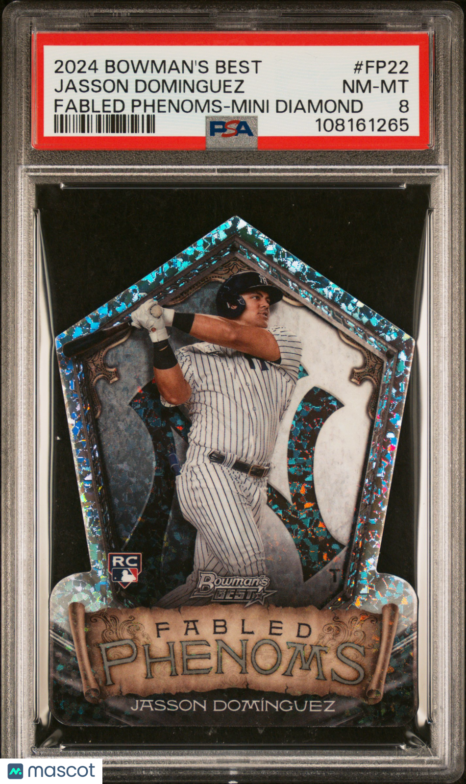 2024 Bowman's Best Fabled Phenoms Jasson Dominguez #FP22 Mini Diamond PSA 8