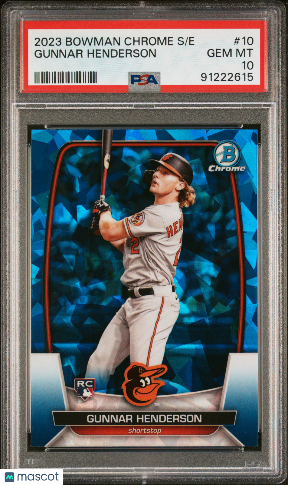 2023 Bowman Chrome Sapphire Edition Gunnar Henderson #10 PSA 10