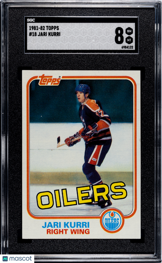 1981 Topps Jari Kurri #18 SGC 8