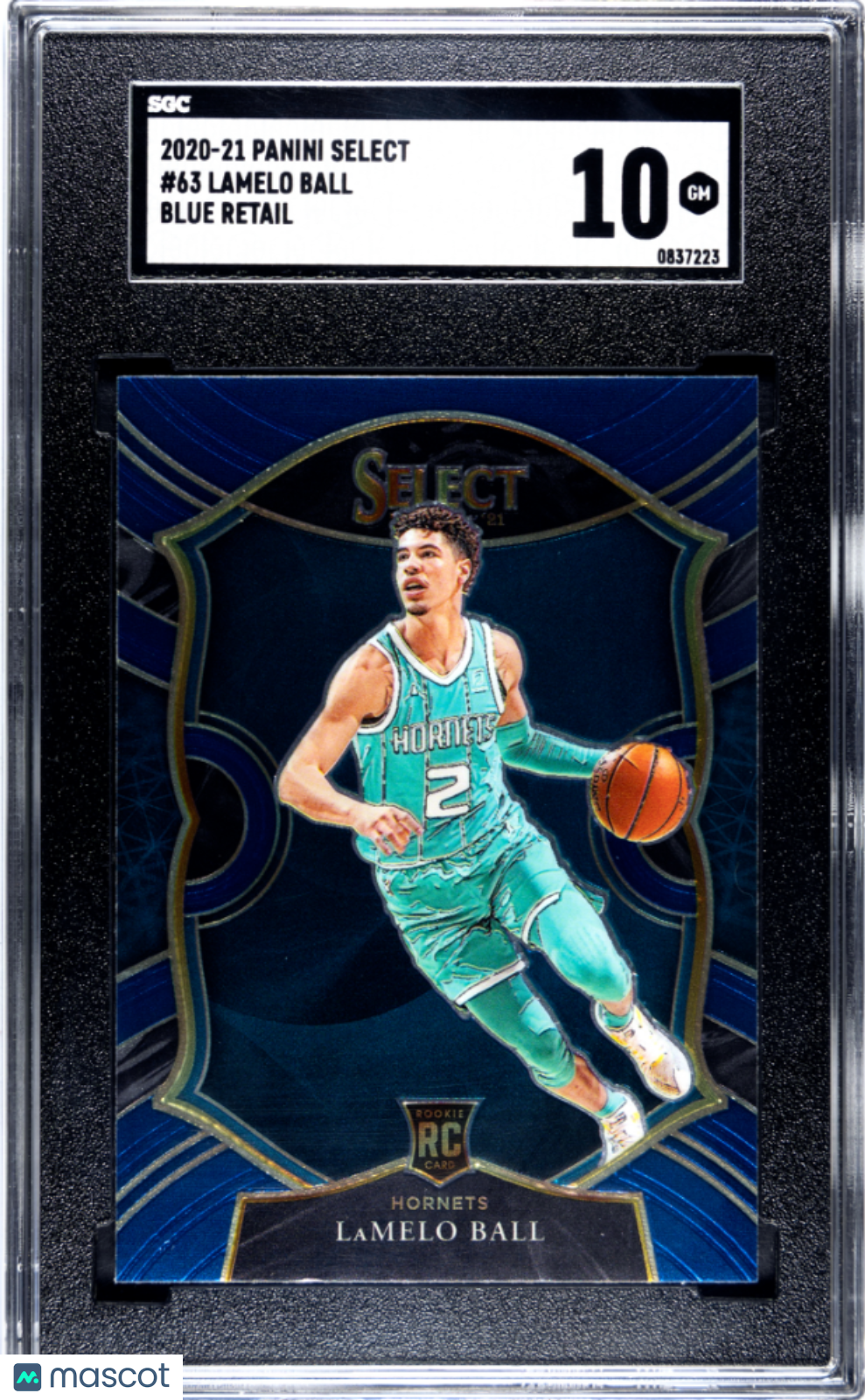 2020 Panini Select Lamelo Ball #63 Blue Retail SGC 10