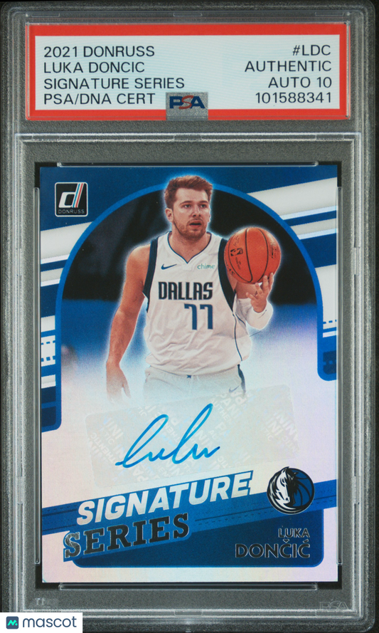 2021 Panini Donruss Signature Series Luka Doncic #LDC PSA A