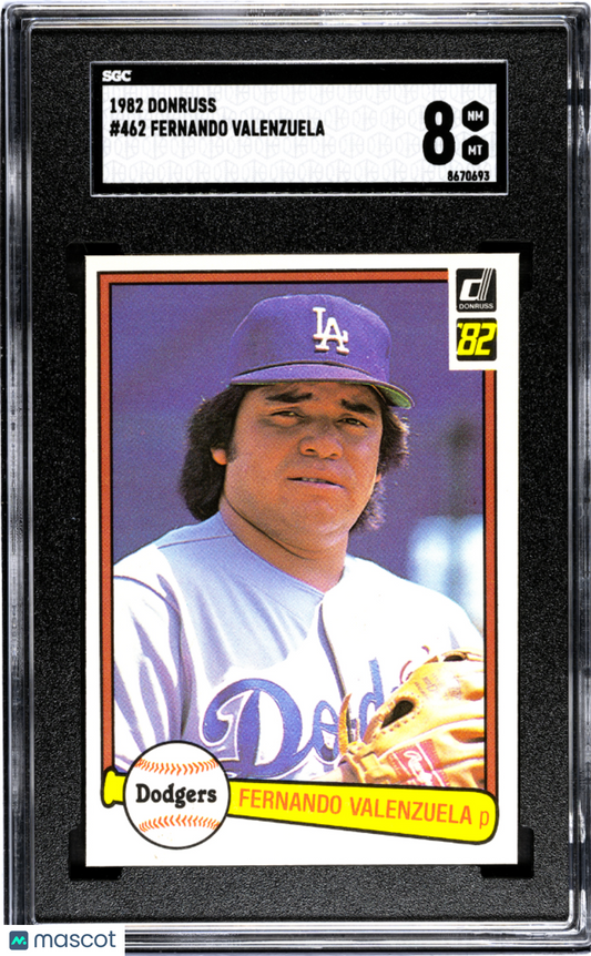 1982 Donruss Fernando Valenzuela #462 SGC 8