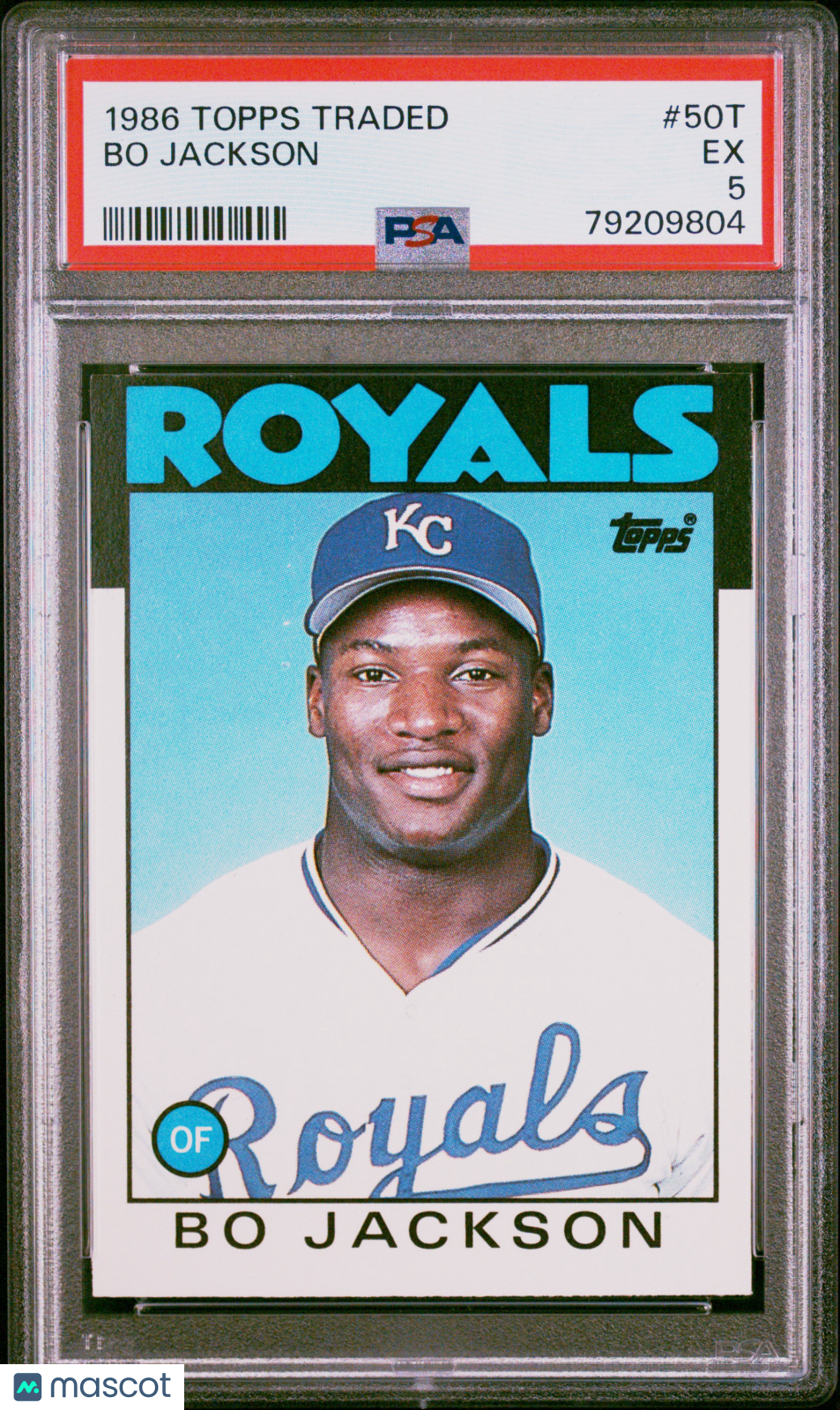 1986 Topps Traded Bo Jackson #50T PSA 5