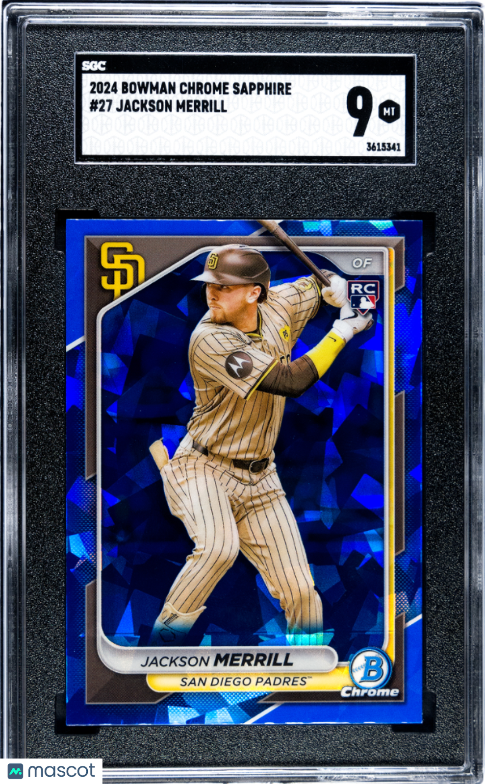 2024 Bowman Chrome Sapphire Jackson Merrill #27 SGC 9
