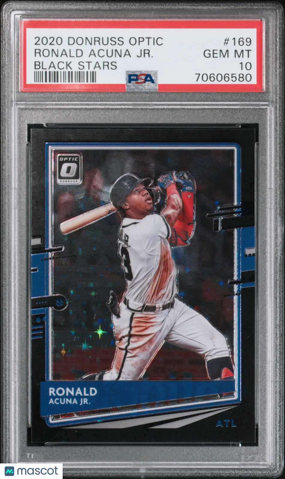 2020 Panini Donruss Optic Ronald Acuna JR. #169 Black Stars PSA 10