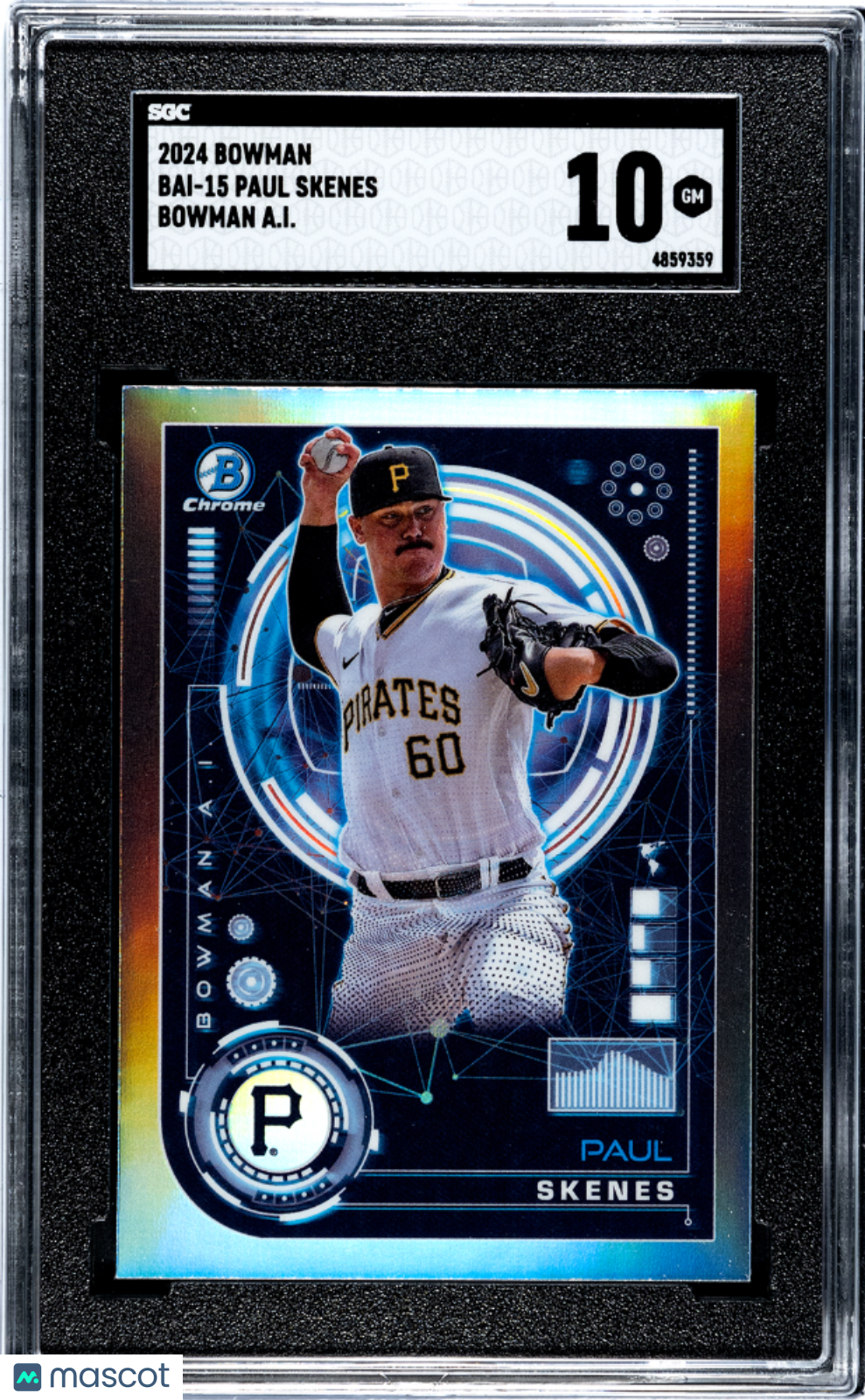 2024 Bowman Paul Skenes #BAI-15 A. I. SGC 10