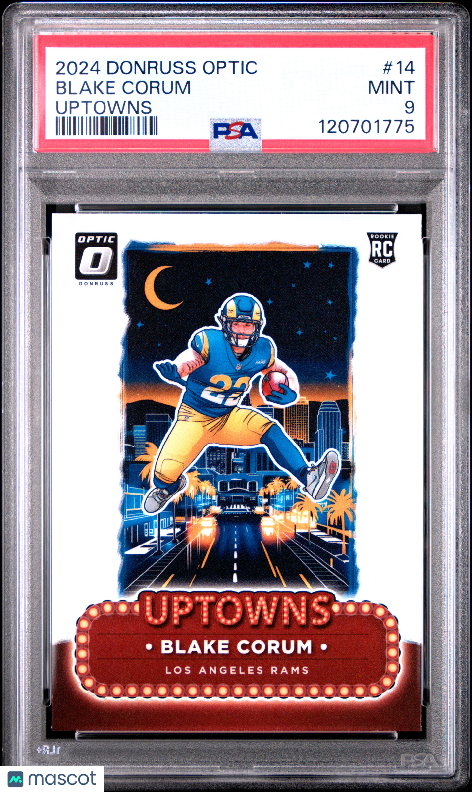 2024 Panini Donruss Optic Uptowns Blake Corum #14 PSA 9