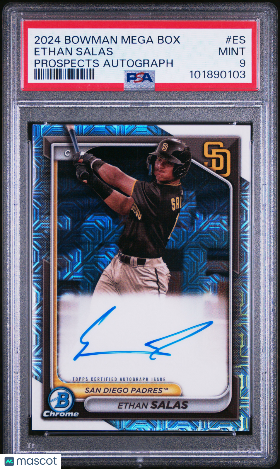 2024 Bowman Mega Box Chrome  Prospect Mega Auto Ethan Salas