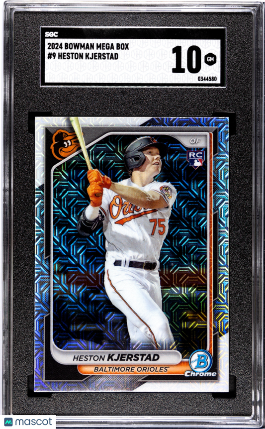 2024 Bowman Mega Box Heston Kjerstad #9 SGC 10