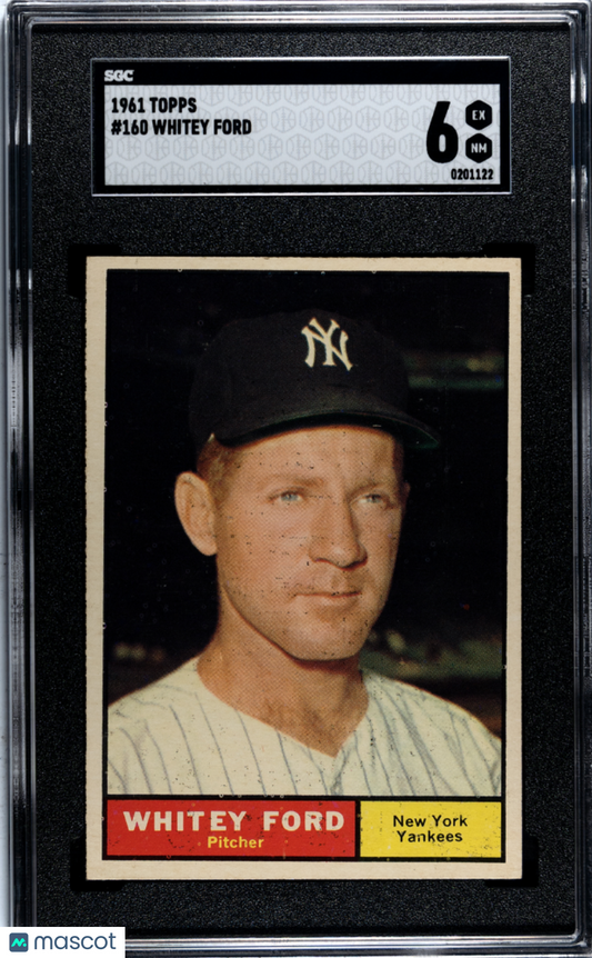 1961 Topps Whitey Ford #160 SGC 6