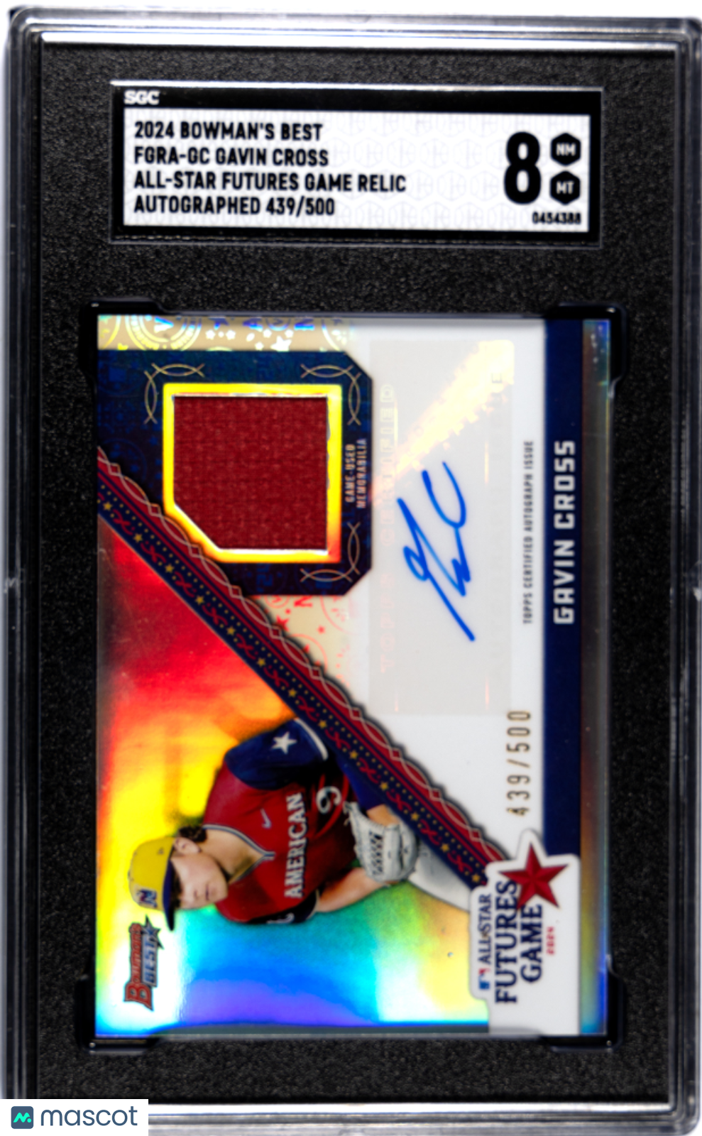 2024 Bowman's Best Gavin Cross #FGRA-GC All Star Futures Game Relic SGC 8