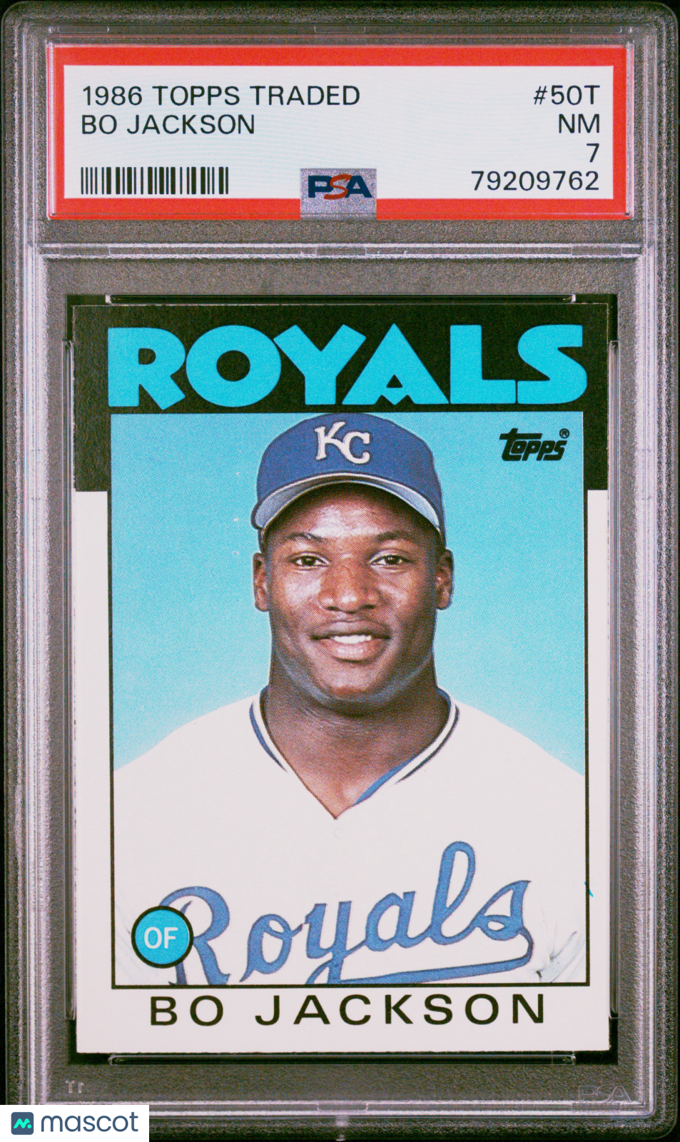 1986 Topps Traded Bo Jackson #50T PSA 7
