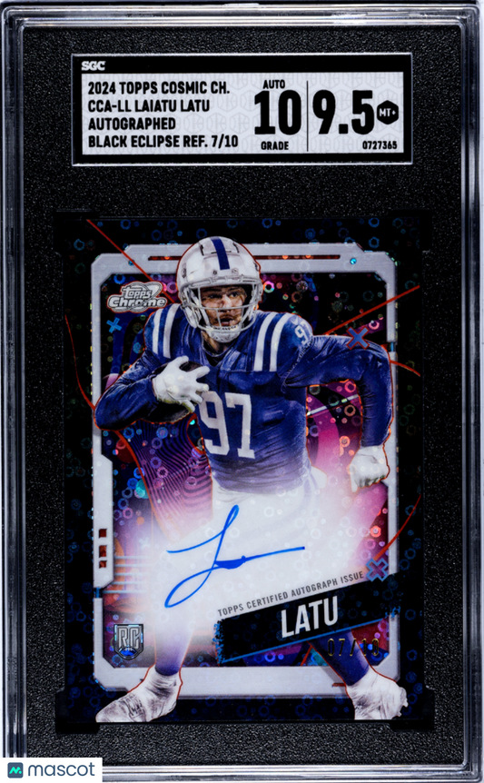 2024 Topps Cosmic Chrome Laiatu Latu #CCA-LL  Black Eclipse SGC 9.5 Auto 10