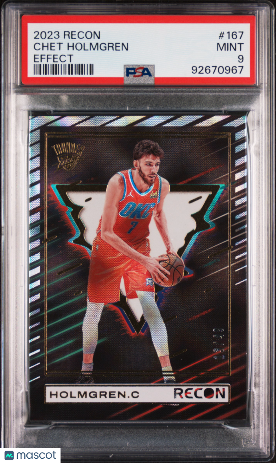 2023 Panini Recon Chet Holmgren #167 Effect PSA 9