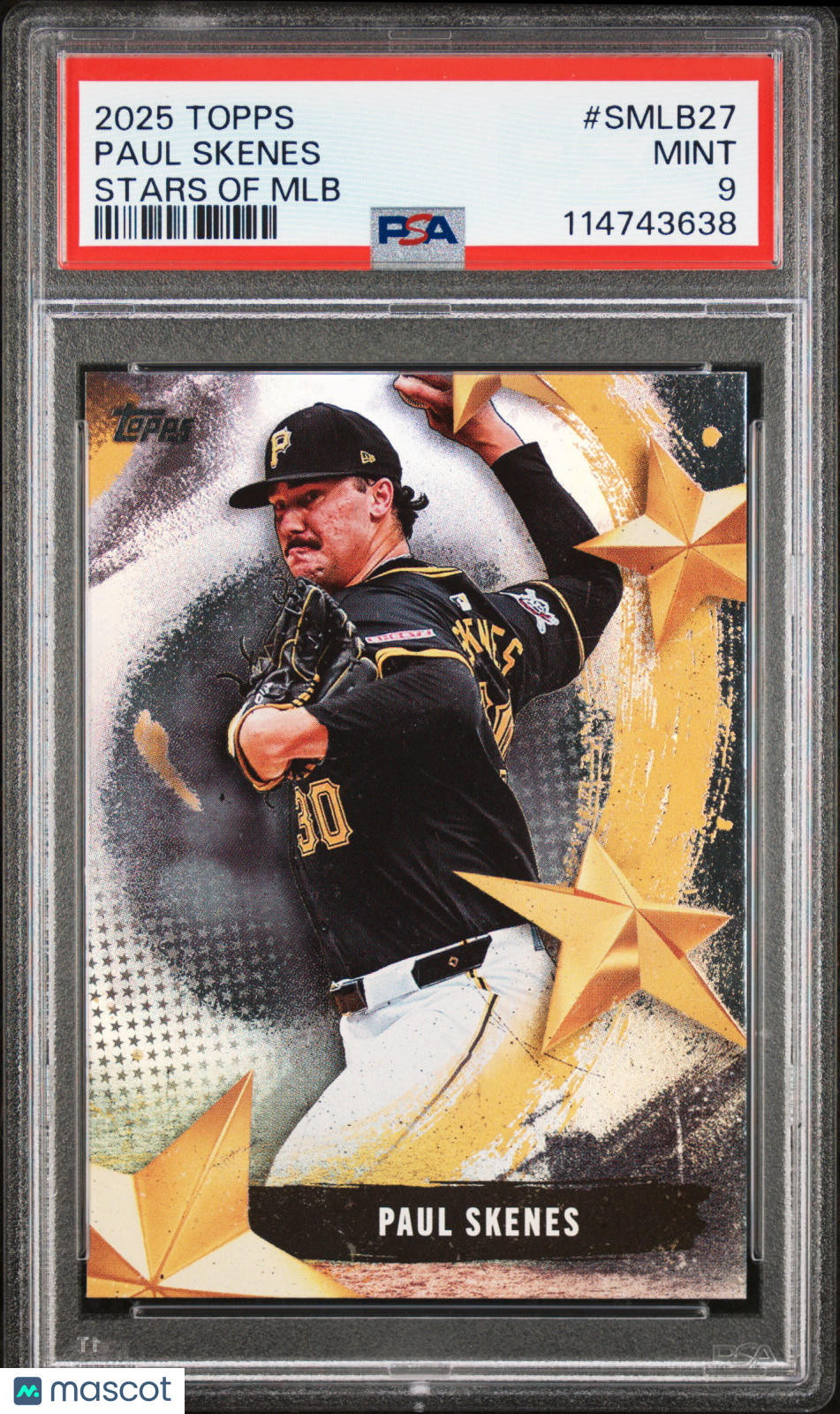 2025 Topps Stars Of MLB Paul Skenes #SMLB27 PSA 9