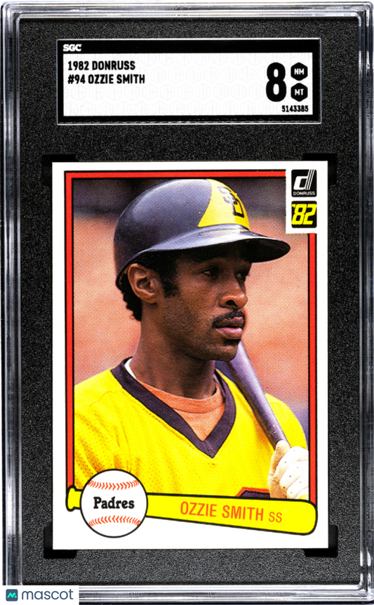 1982 Donruss Ozzie Smith #94 SGC 8